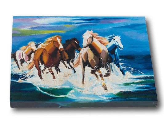 Galloping Horses - Print on Gallery Wrapped Canvas
