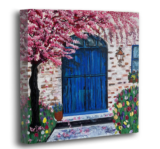 A Spring Day - Print on Gallery Wrapped Canvas Square