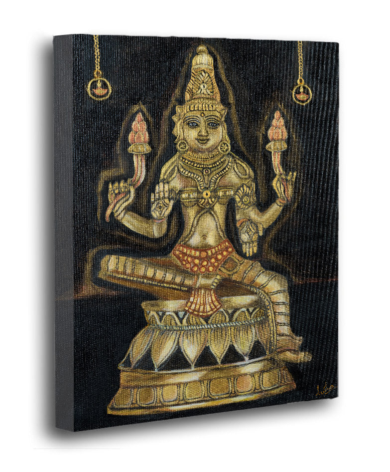 Goddess Lakshmi - Print on Gallery Wrapped Canvas