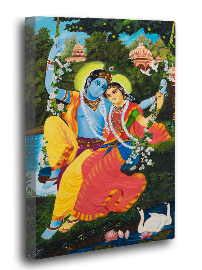 Radha Krishna - Print on Gallery Wrapped Canvas