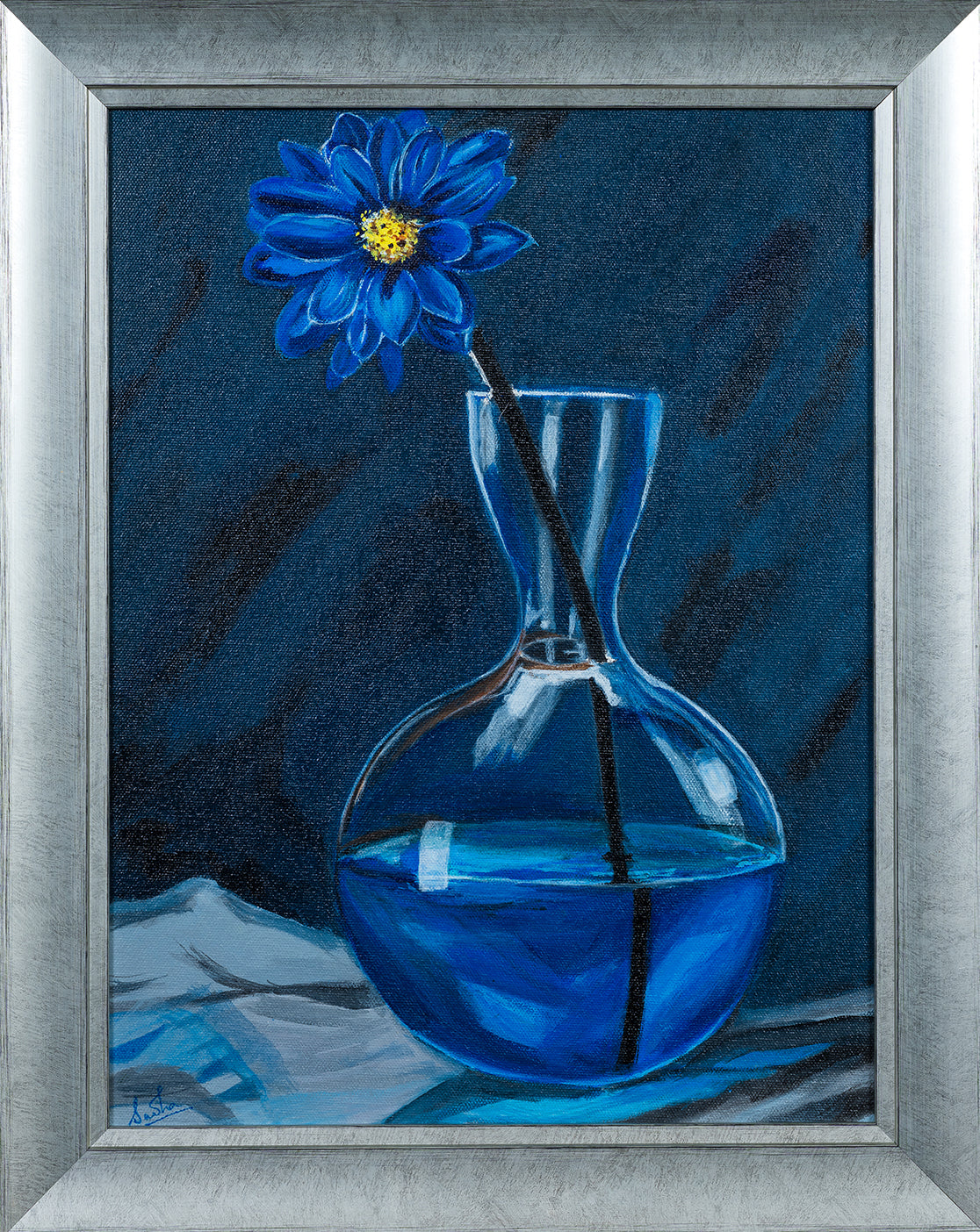 Blue Flower in Vase